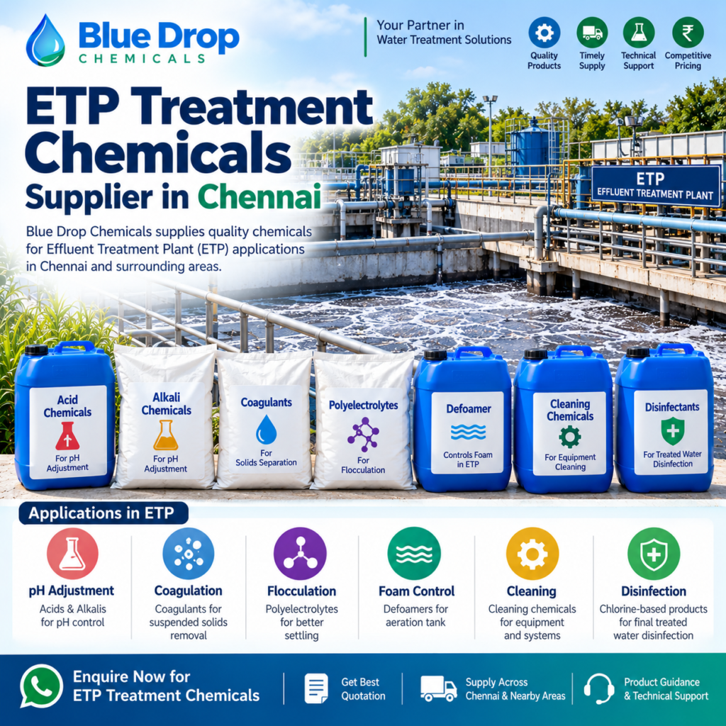 ETP Treatment Chemicals Supplier in Chennai